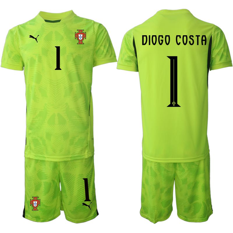 Men 2025-2026 Season Portugal Fluorescent green goalkeeper 1 Soccer Jersey
